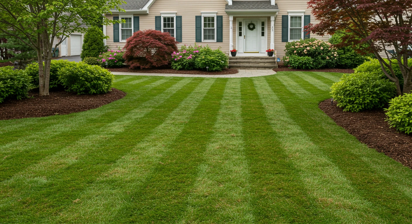 Galaxy Landscaping team laying fresh rolls of sod for an instant new lawn in Bucks County.
